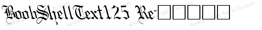 BoobShellText125 Re字体转换